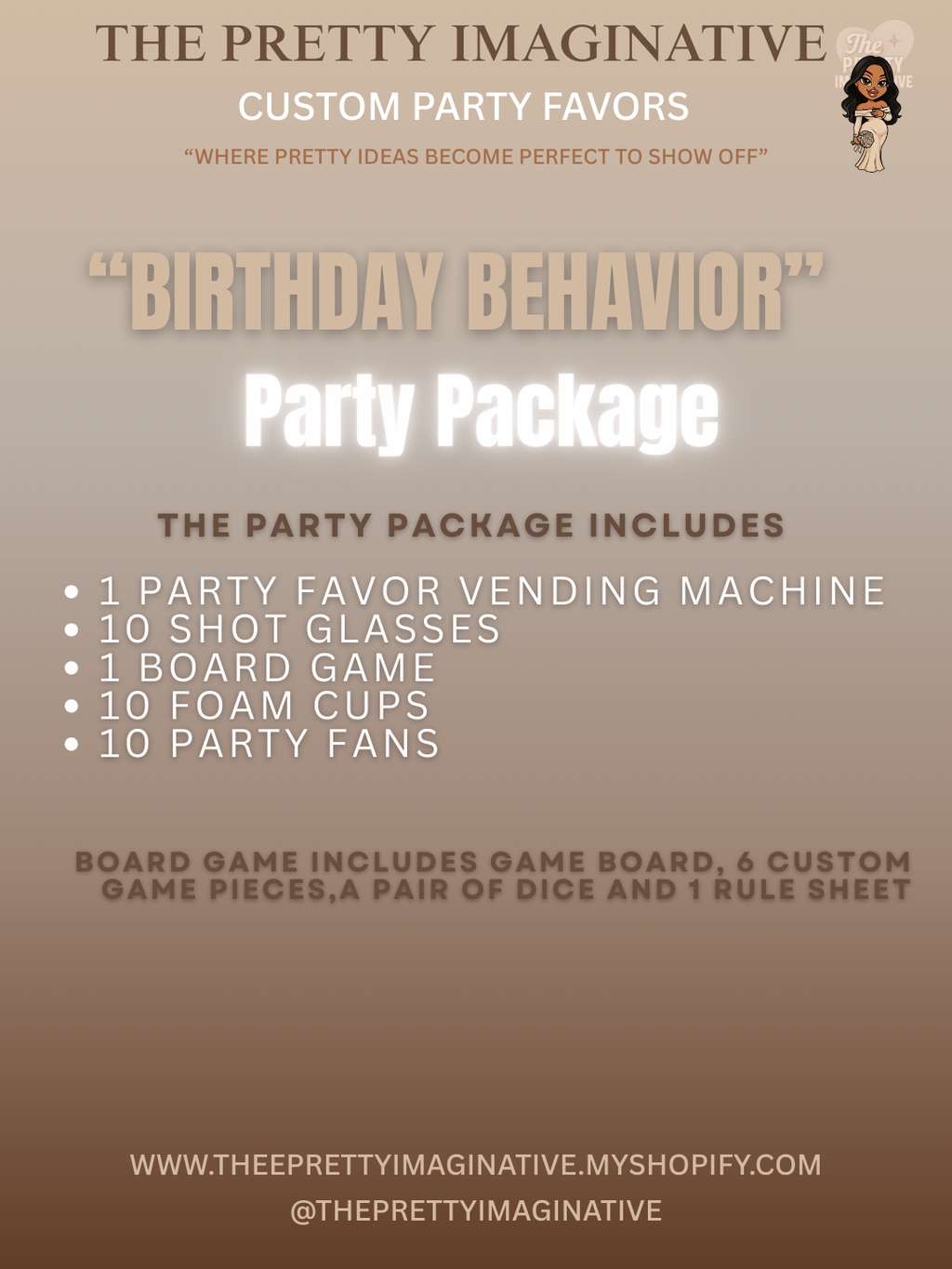 "BIRTHDAY BEHAVIOR" PARTY PACKAGE