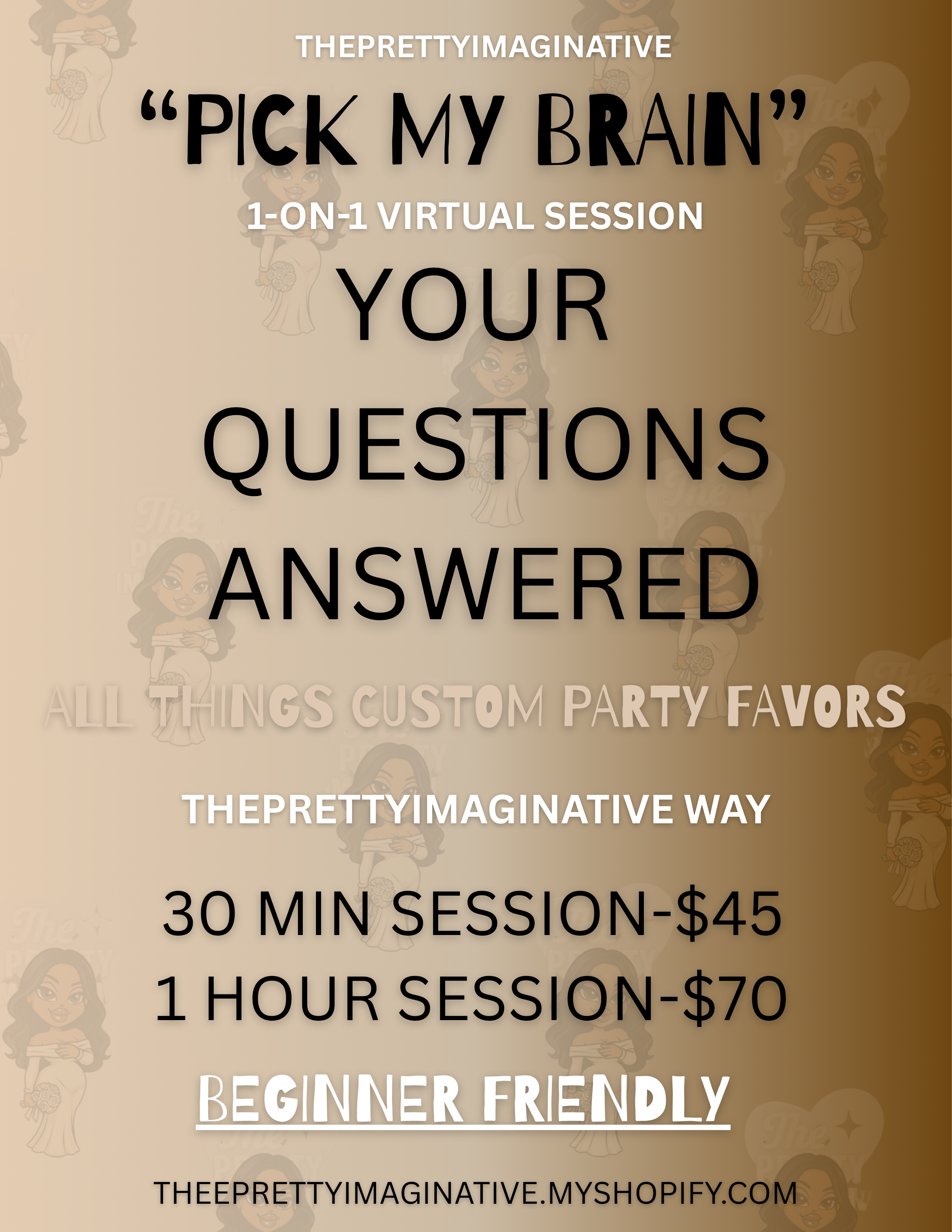 "Pick My Brain" 1-ON-1 Class Session