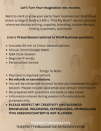 "Pick My Brain" 1-ON-1 Class Session