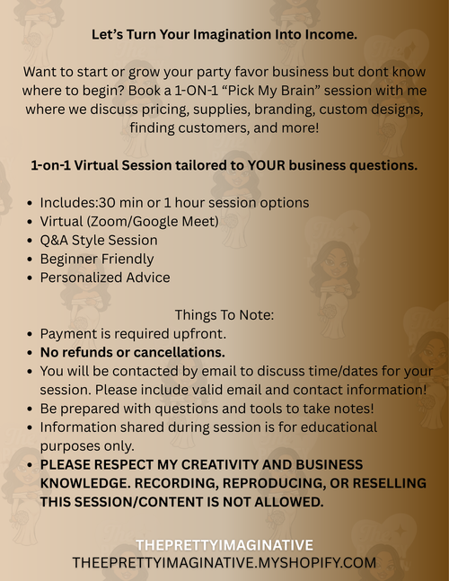 "Pick My Brain" 1-ON-1 Class Session