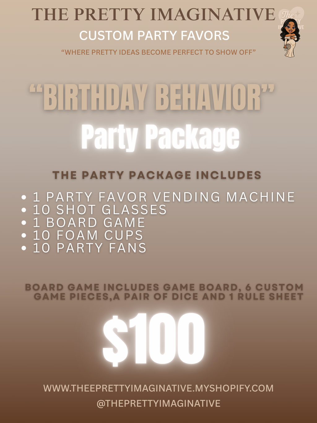 "BIRTHDAY BEHAVIOR" PARTY PACKAGE