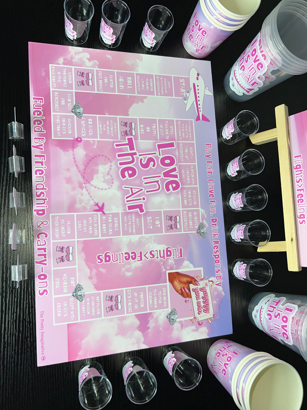 "Catching Flights Not Feelings" Boardgame Set